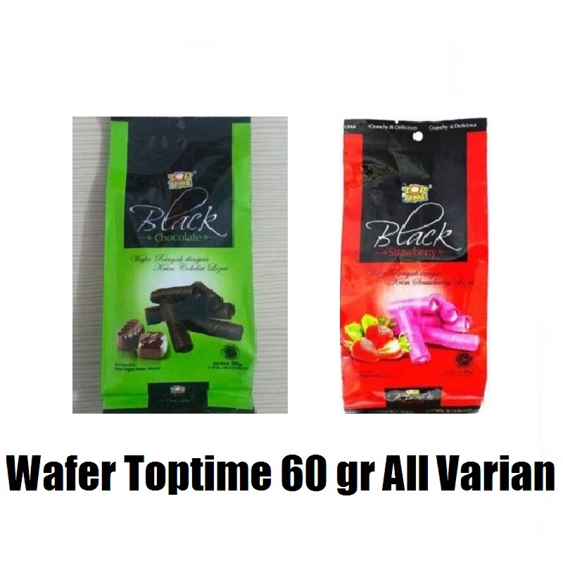 

Wafer Toptime Black Strawberry 60 gr - Top Time #DTS
