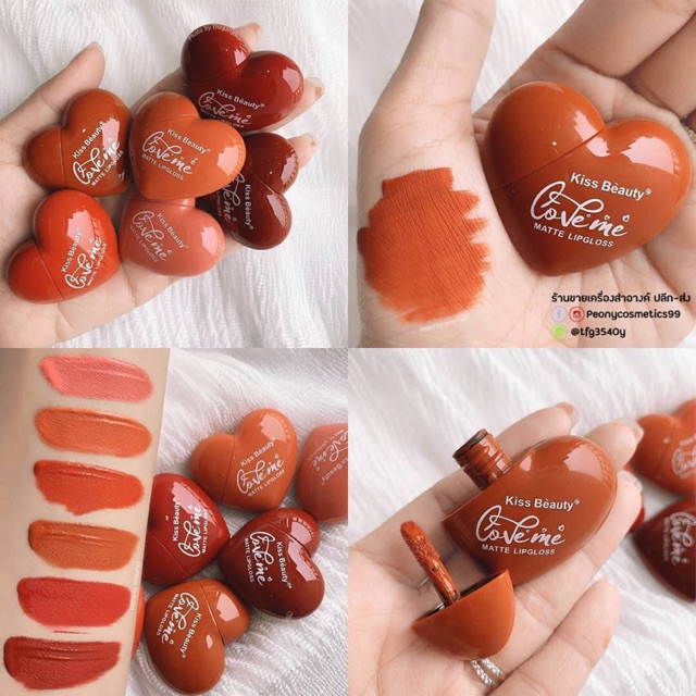 KISS BEAUTY LOVE ME MATTE LIPGLOSS ready shade 1 & 2