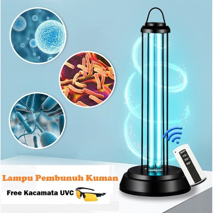 LAMPU UVC STERILIZER + OZON 36W -FREE KACAMATA UVC