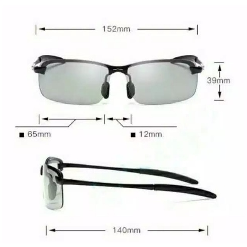 READY KACAMATA ANTI SILAU SIANG MALAM PHOTOCROMIC POLARIZED SUNGLASSES