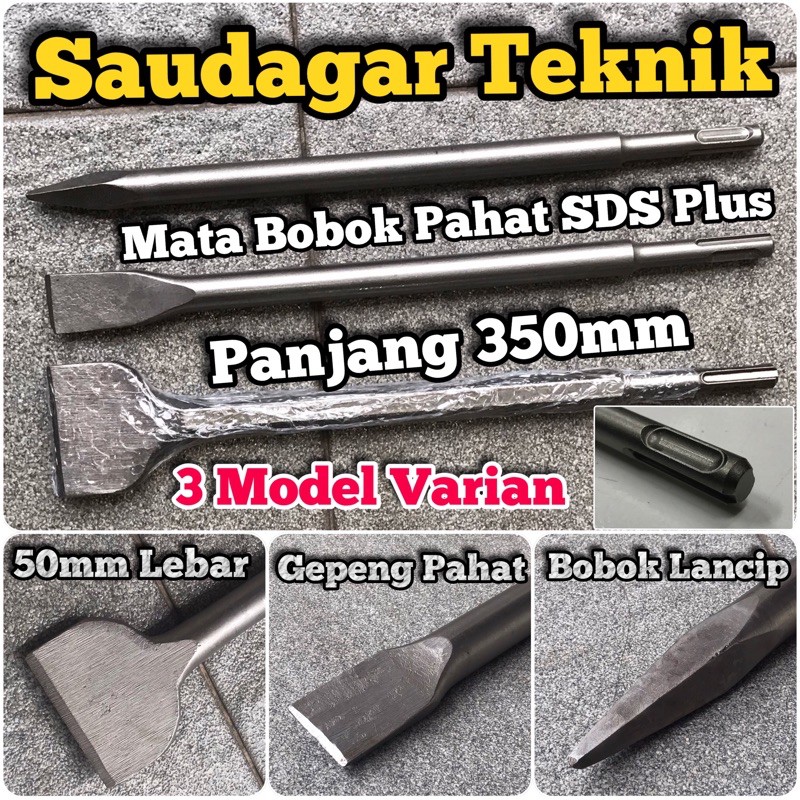 Mata Bobok Pahat SDS Plus 50 mm  L 350 mm SDS +