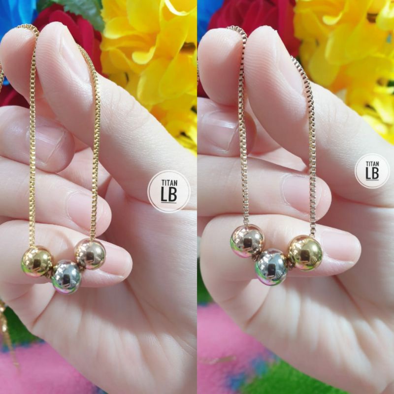 Kalung Titanium Bola Mix 3 Warna N28072102