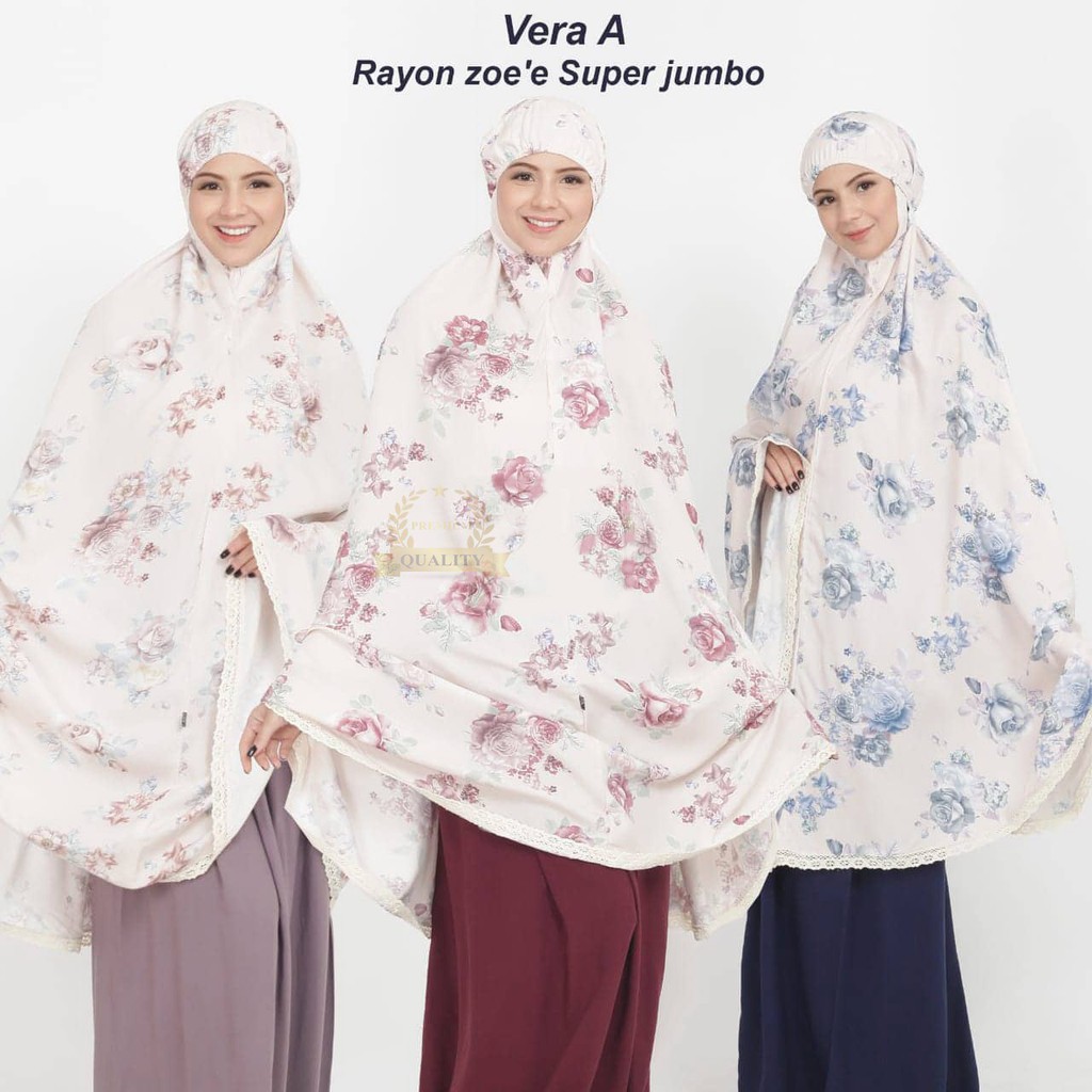 MUKENA BUNGA VERA SUPER JUMBO BY RHAYANH