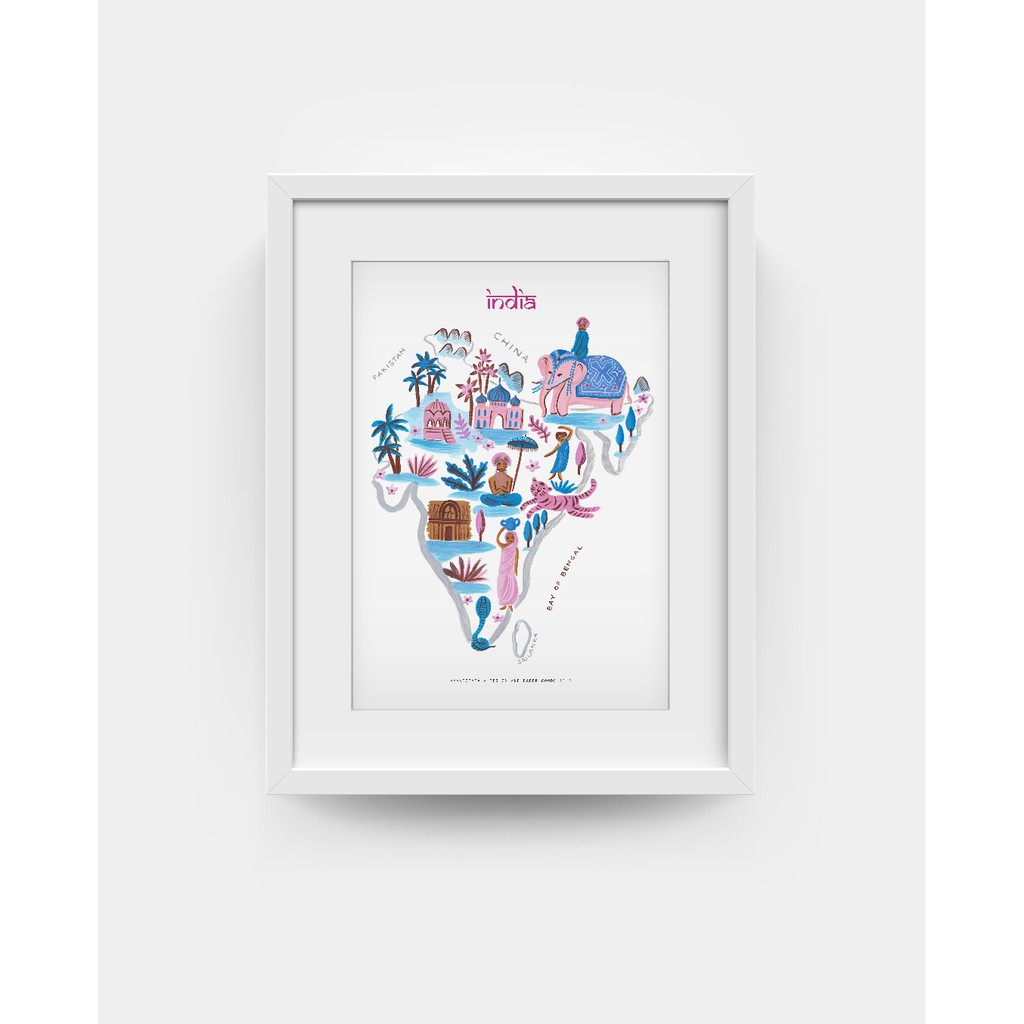 

India map poster
