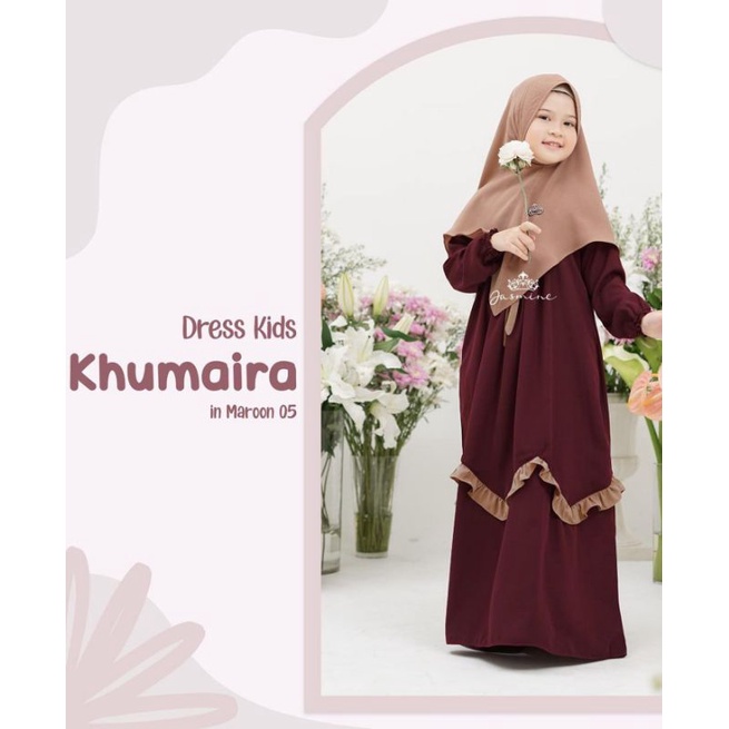 SYARI ANAK TERBARU 7-13/KHUMAIRA SYARI KIDS/GAMIS ANAK L XL/PAKAIAN MUSLIM ANAK/FAR MOSLEMSTORE