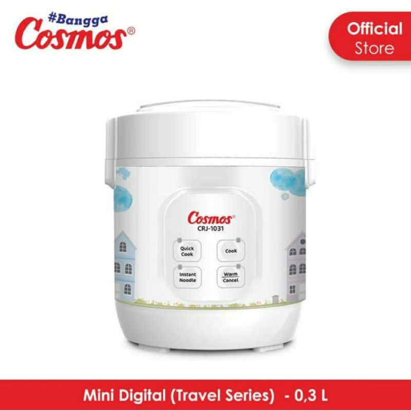 Rice Cooker Mini Cosmos CRJ 1031 0,3 Liter Rice Cooker Travel Series Magic Com Mini Cosmos