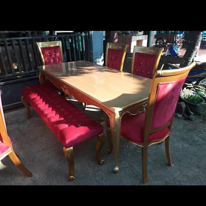 Meja Makan Mewah Ukir Jepara