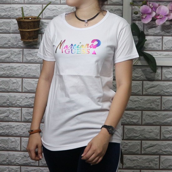 Tshirt / Pakaian Wanita / Baju Perempuan / Kaos Cewek / Tumblrtee / Baju GUESS White