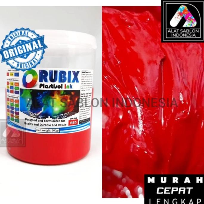 

TINTA SABLON PLASTISOL RUBIX MERAH RED 500GR