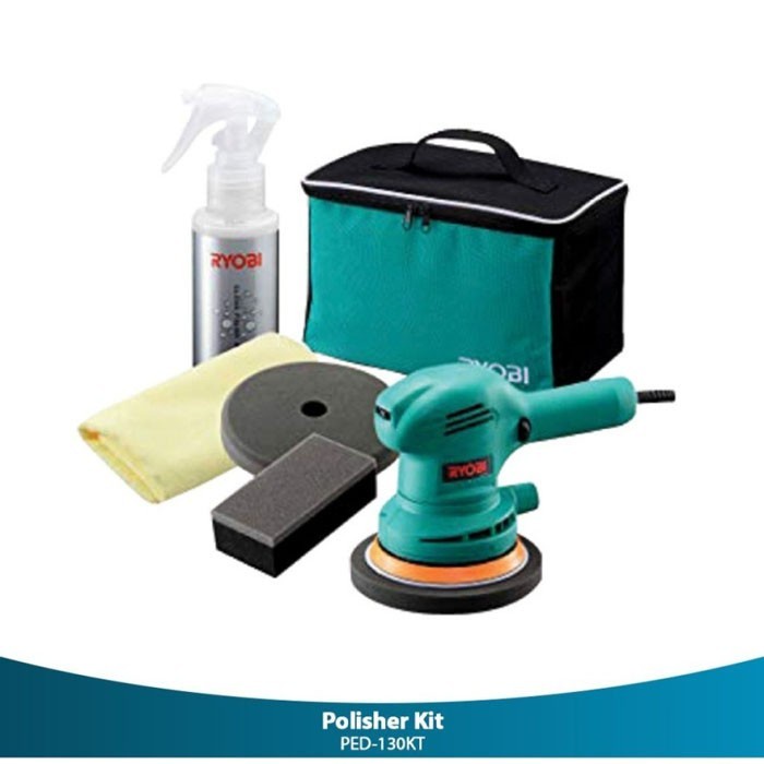 Ryobi PED-130KT Double Action Polisher Kit Sander Mesin Poles Amplas