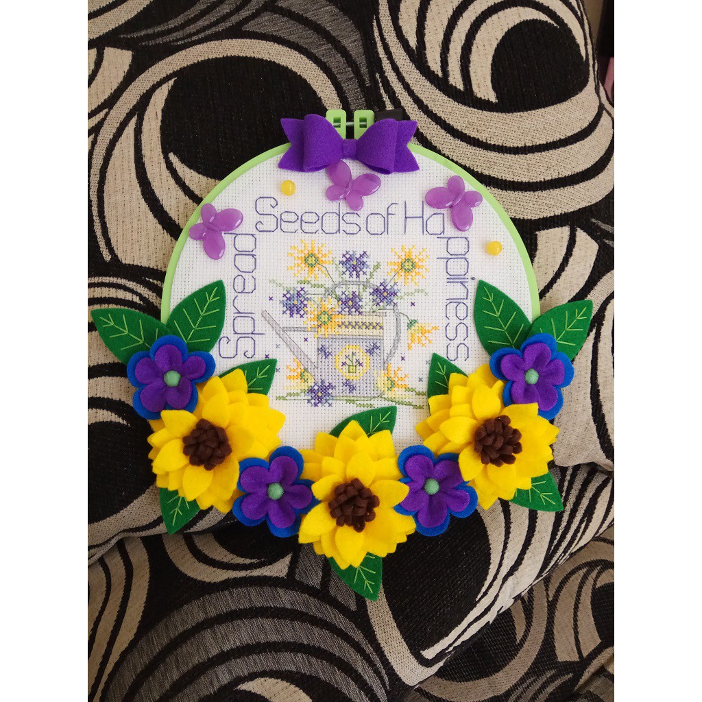 Hoop art Premium Hoop art embroidery Gantungan hoop Hiasan dinding