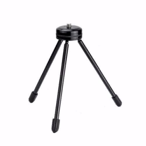 Tripod Mini Metal + Holder U Besi Handphone Zoom Mini Design Tripod Kecil Hp