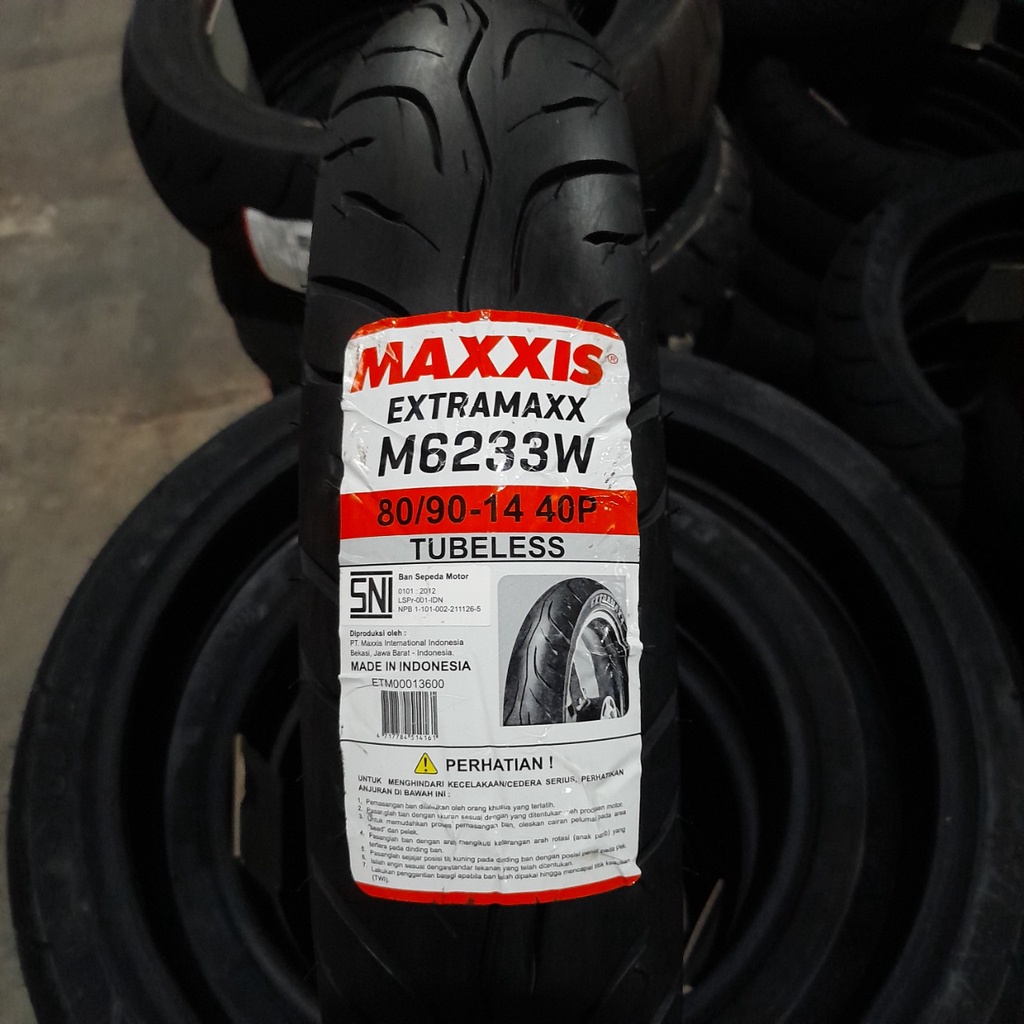 Ban motor matic Maxxis Extramaxx 80 90 14 M6233W mio beat vario tubeless