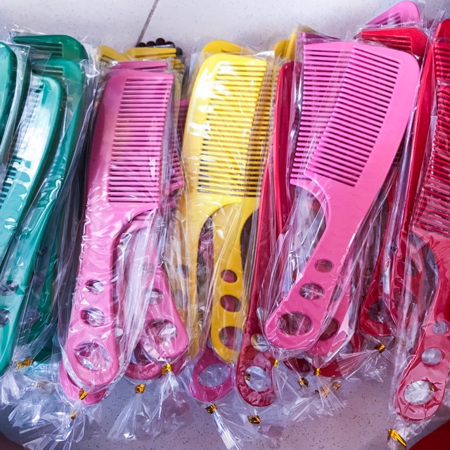 souvenir sisir rambut plastik murah kemas plastik