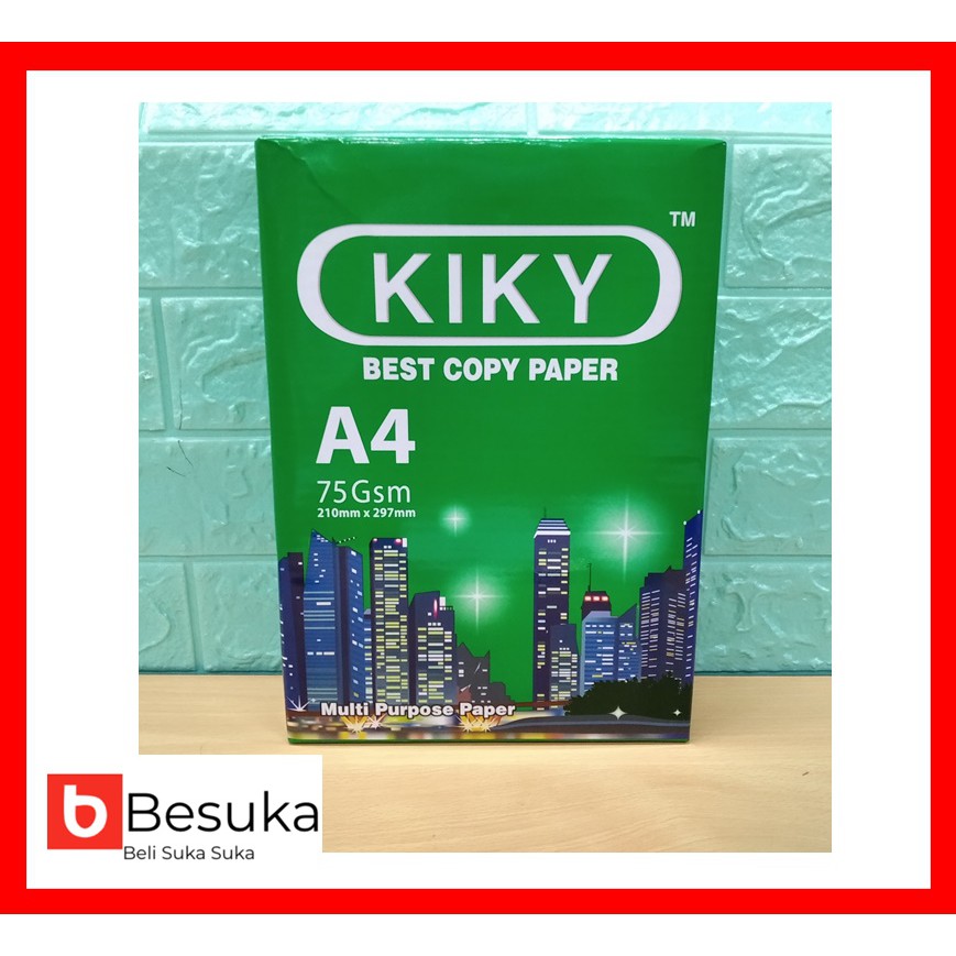 

KERTAS HVS/FOTOCOPY KIKY 75 GR A4