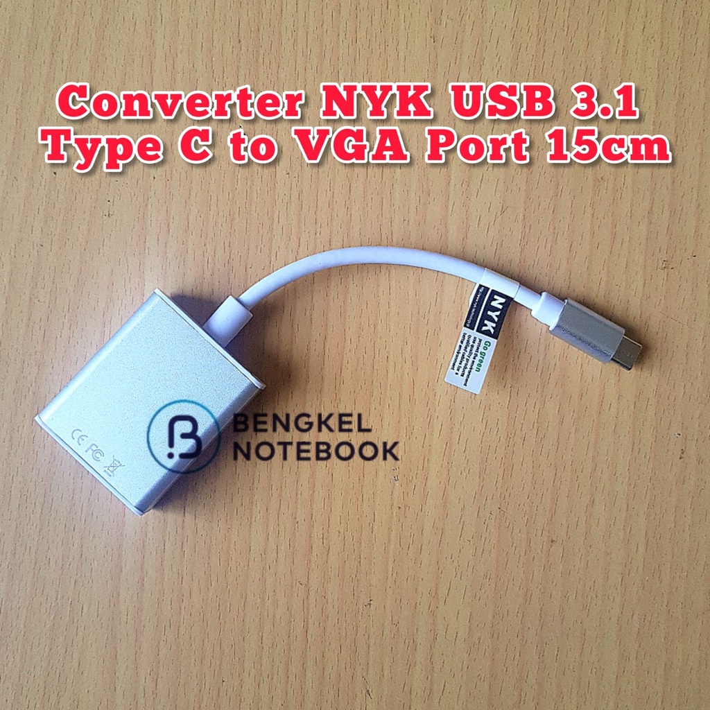 Converter NYK USB 3.1 Type C to VGA Port 15cm