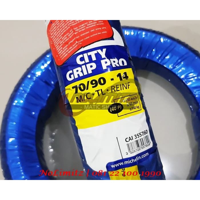 (100% Original) Ban Motor Tubeless Michelin City Grip Pro 70/90 - 14 Vario Beat Scoopy