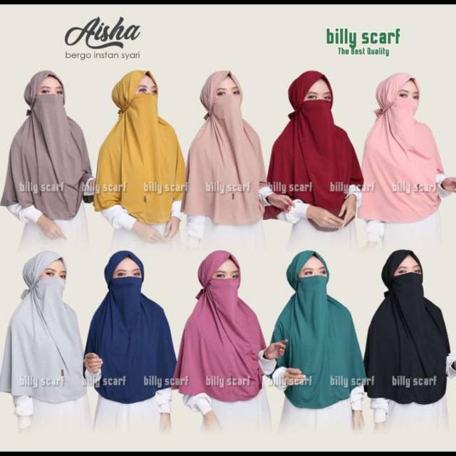 Hjjab billy ori aisha masker