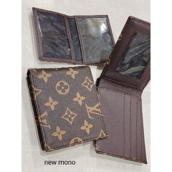 Dompet lipat pendek lokal motif bunga kotak