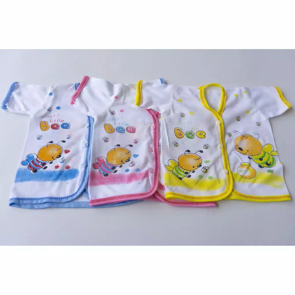 6 pcs baju bayi lengan pendek- murah bahan katun halus