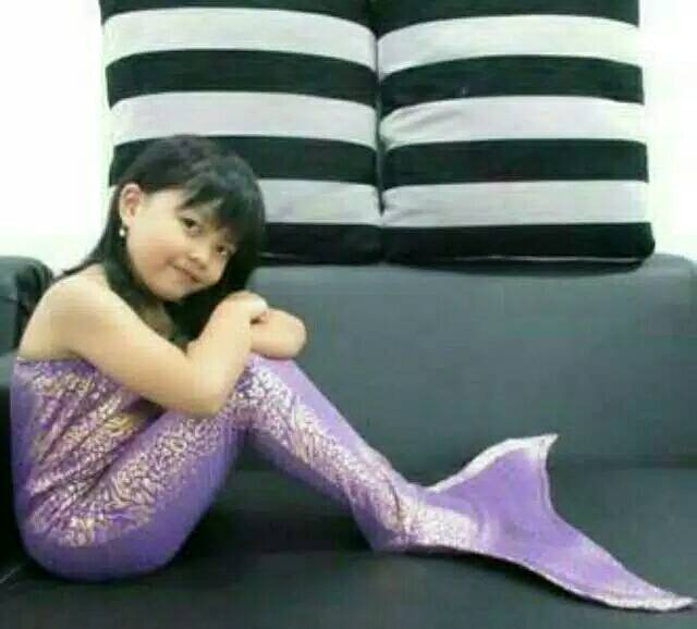 baju duyung mermaid anak kostum renang  putri duyung