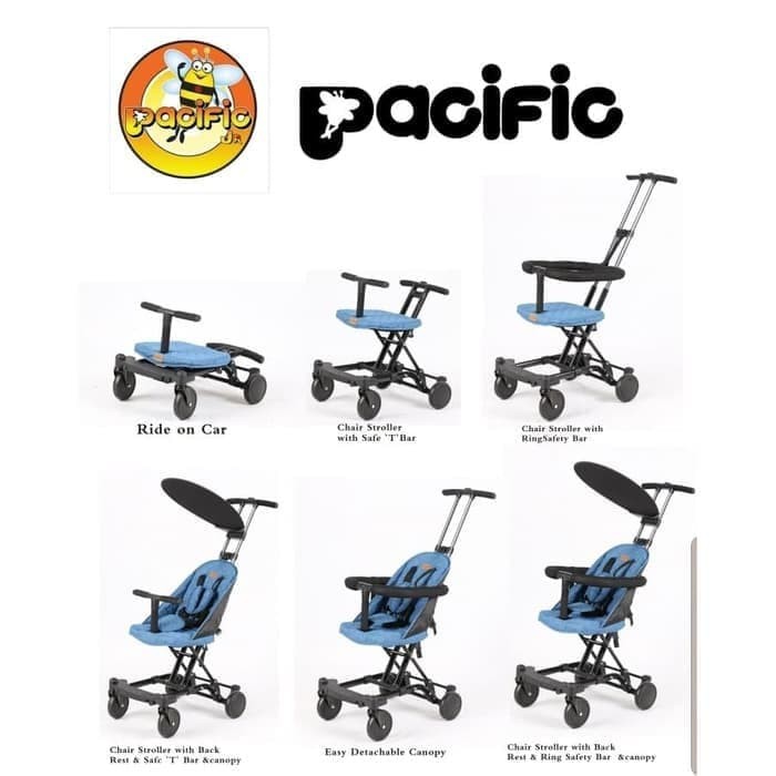 Stroller Micro Trike Pacific PB 9910/ Dorongan bayi 6 in 1