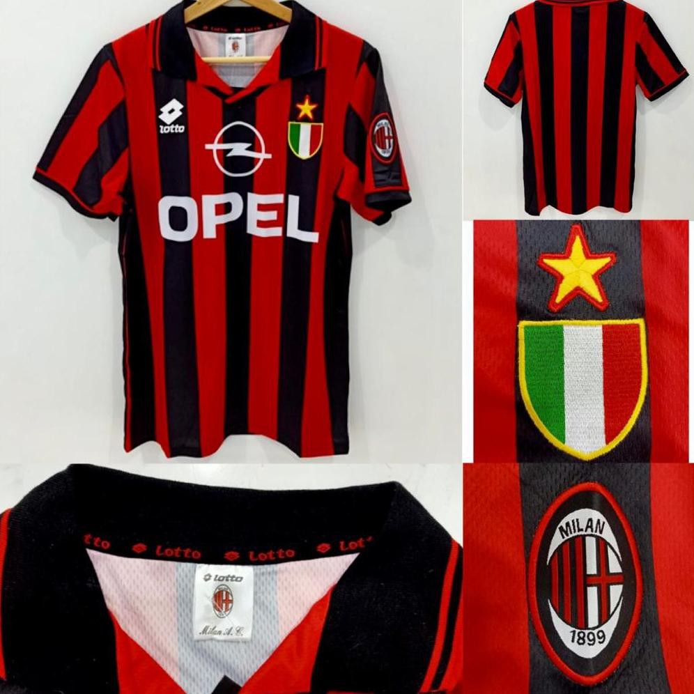 Modern's JERSEY RETRO MILAN OPEL 94-95 S41S1 ,,,|