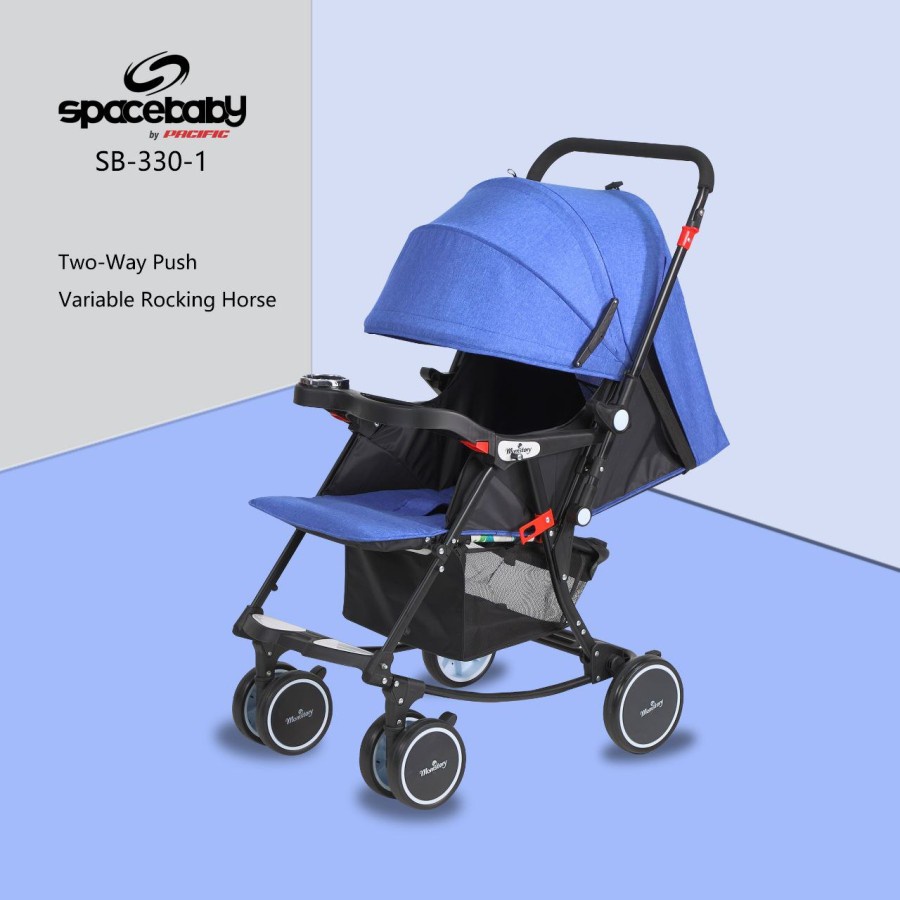 SPACEBABY Baby Stroller SB 330-1 SPACE BABY SB 330-1 Kereta Dorong Bayi Bisa Hadap Depan Belakang