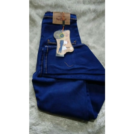JEANS HW SV WARNA NAVI / BIRU DONGKER
