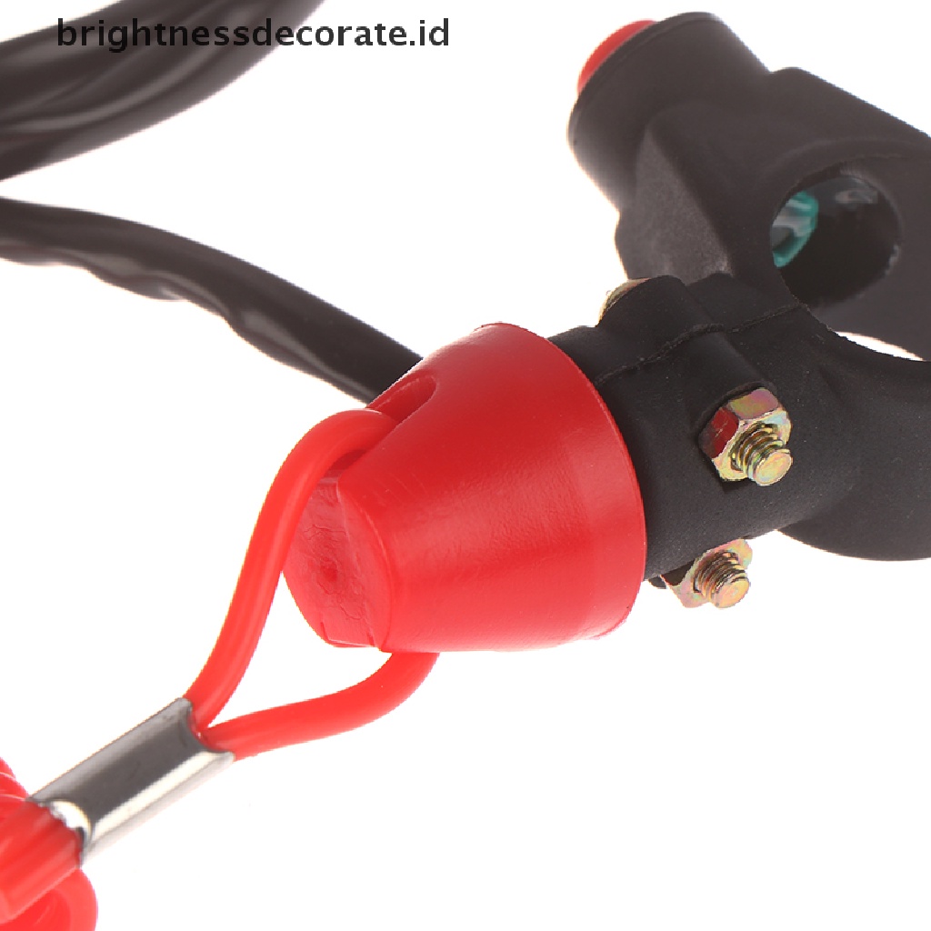 (Birth) Tombol Switch Tekan Darurat Dengan Tali Lanyard Untuk Motor / Atv / Perahu