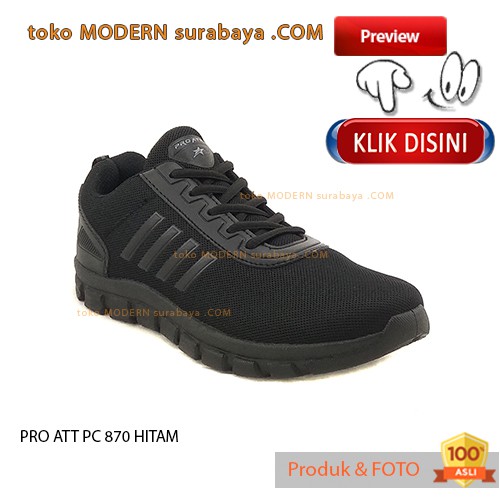 PRO ATT PC 870 HITAM sepatu sekolah casual sneakers