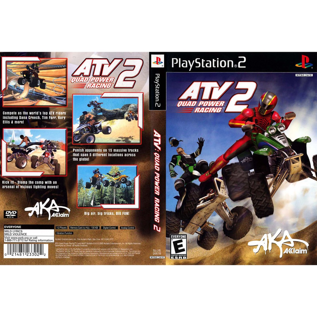 Kaset Ps2 Game ATV Quad Power Racing 2