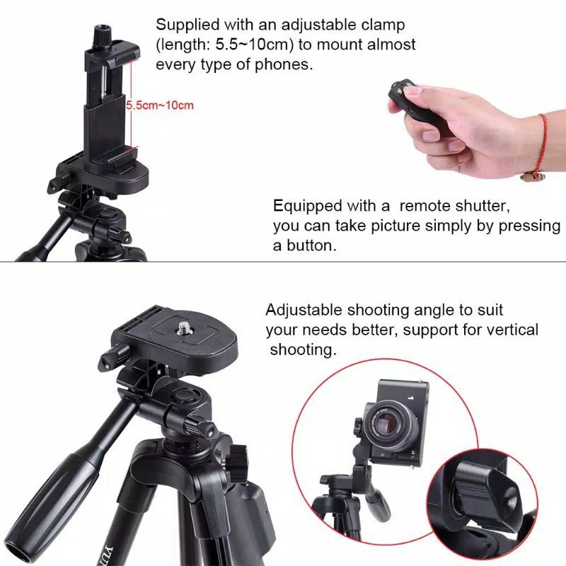 Tripod  BLUETOOTH yunteng vct 5208