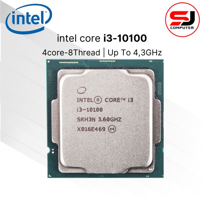 PROCESSOR INTEL CORE i3 10100 TRAY COMET LAKE PROSESOR SOCKET LGA 1200