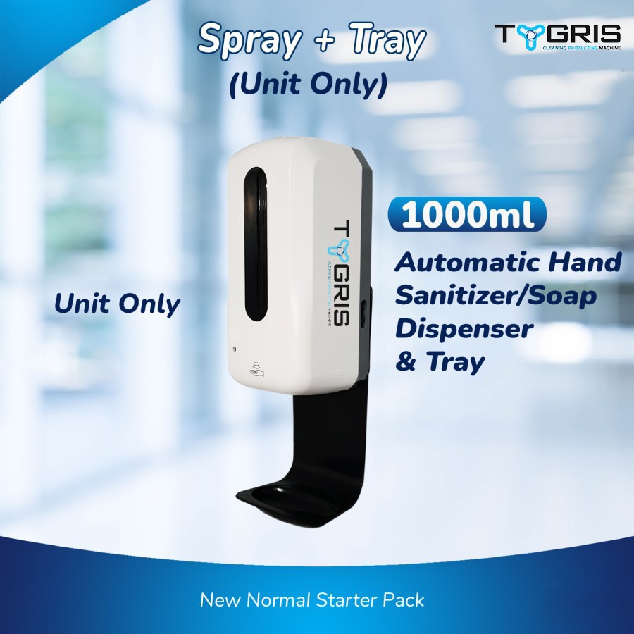 DISPENSER HAND SANITIZER OTOMATIS TYGRIS AUTOMATIC TOUCHLESS LIQUID + TRAY [1000ml]