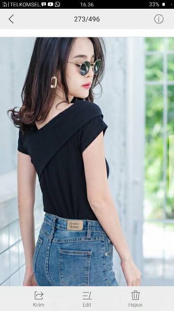 BAJU POLOS  BASIC BANGKOK WANITA MURAH 005