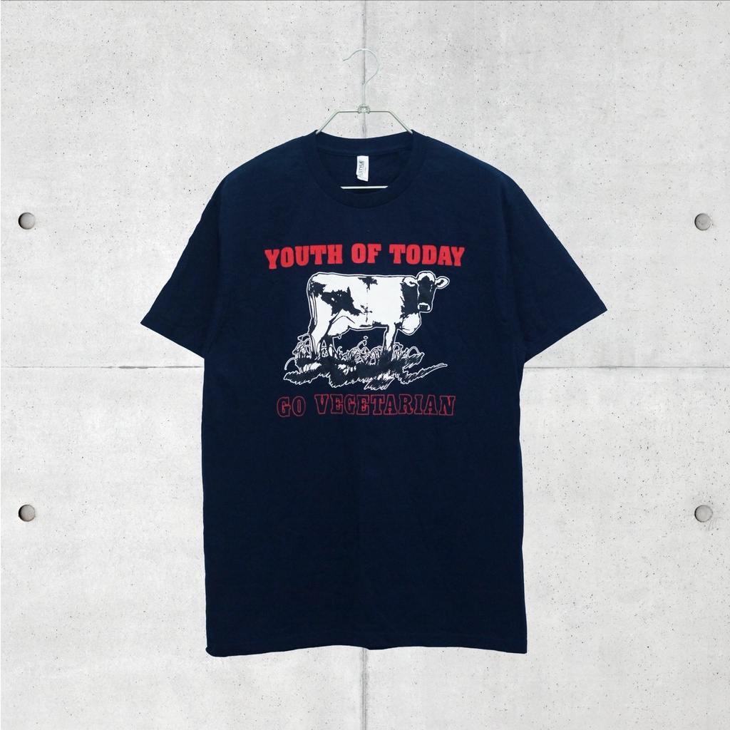 Baju Kaos Band Official Original Youth Of Today (Go Vegetarian/ Navy) Tshirt