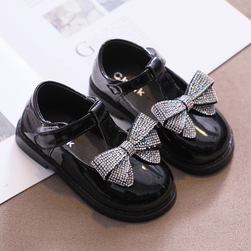 Sepatu Anak Perempuan PU Leather Loafers JANE Import size 21 - 30