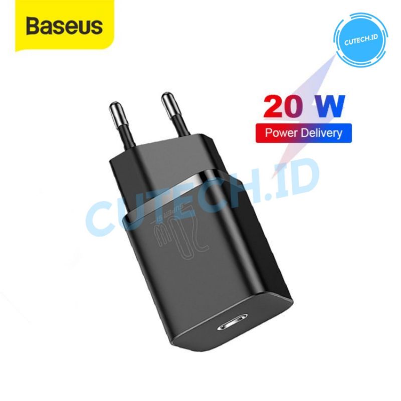 BASEUS KEPALA CHARGER TYPE C SUPER SI 20W PD QUICK CHARGER