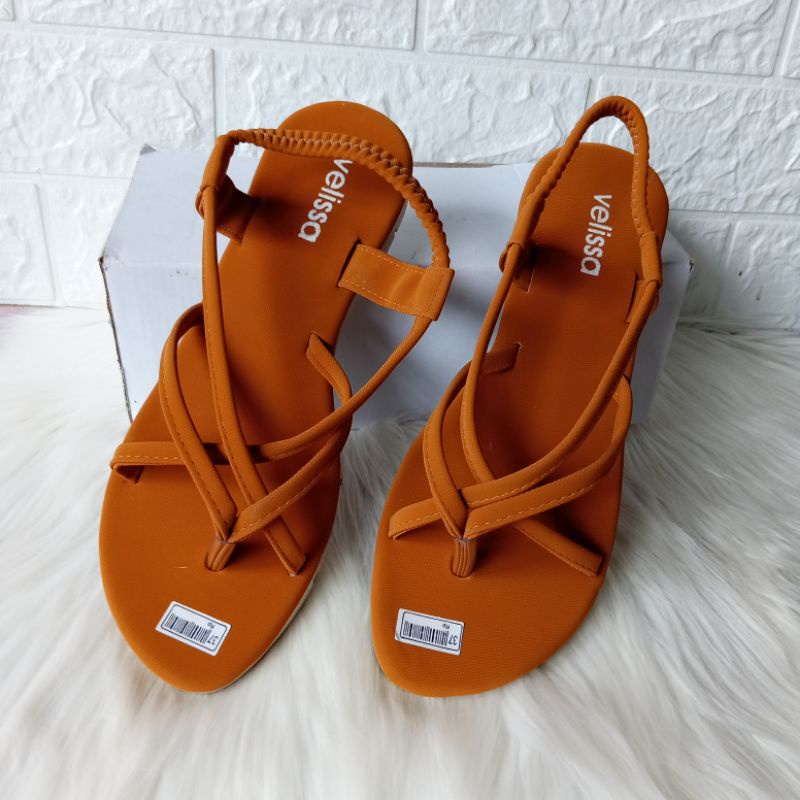 Sandal Wanita Tali Belakang Terbaru Teplek Jepit Tali