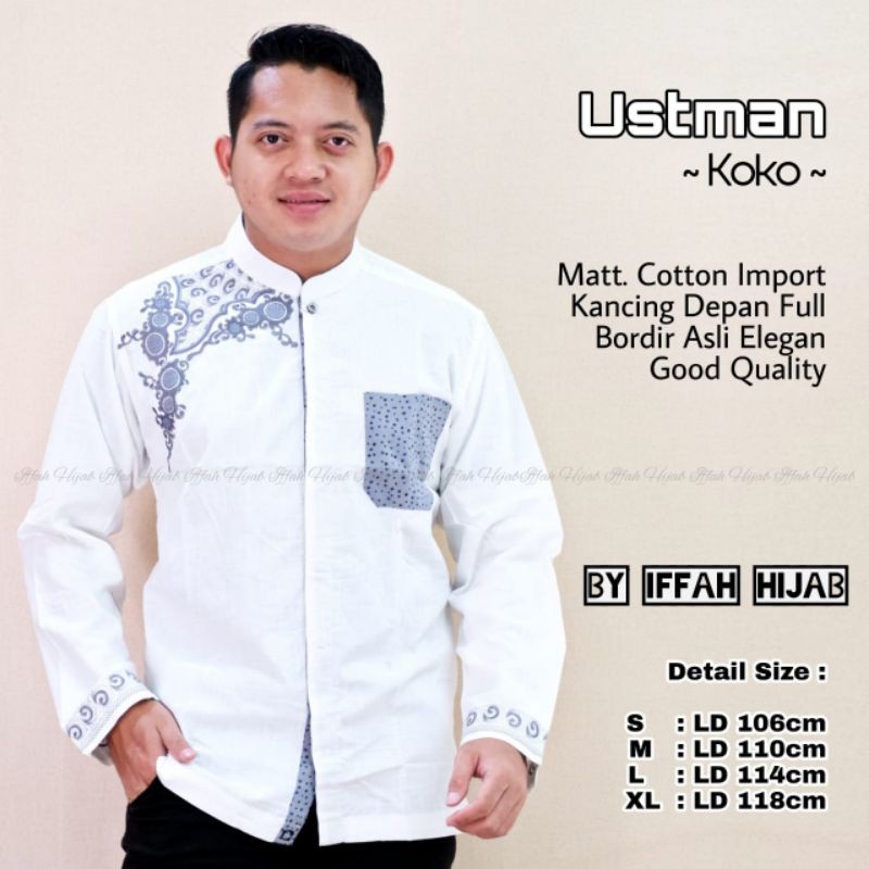 USTMAN KOKO LENGAN PANJANG BY IFFAH HIJAB
