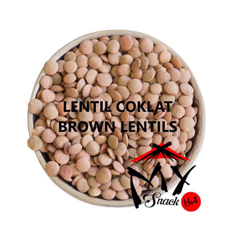 LENTIL COKLAT 100GR - ORGANIC BROWN LENTILS KACANG LENTIL MIJU MIJU COKLAT COKELAT ORGANIK IMPORT