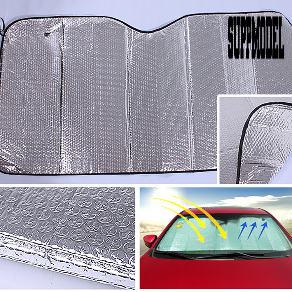 Cover Pelindung Kaca Depan Mobil Anti UV Bahan Aluminum Foil