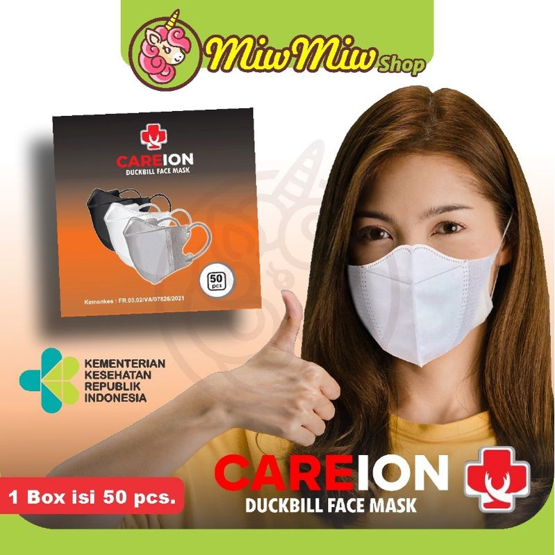 Masker 3 ply Kemenkes (Model Biasa S+ark Stark)/ (Duckbill Careion)/ (KN 95 Face Mask)