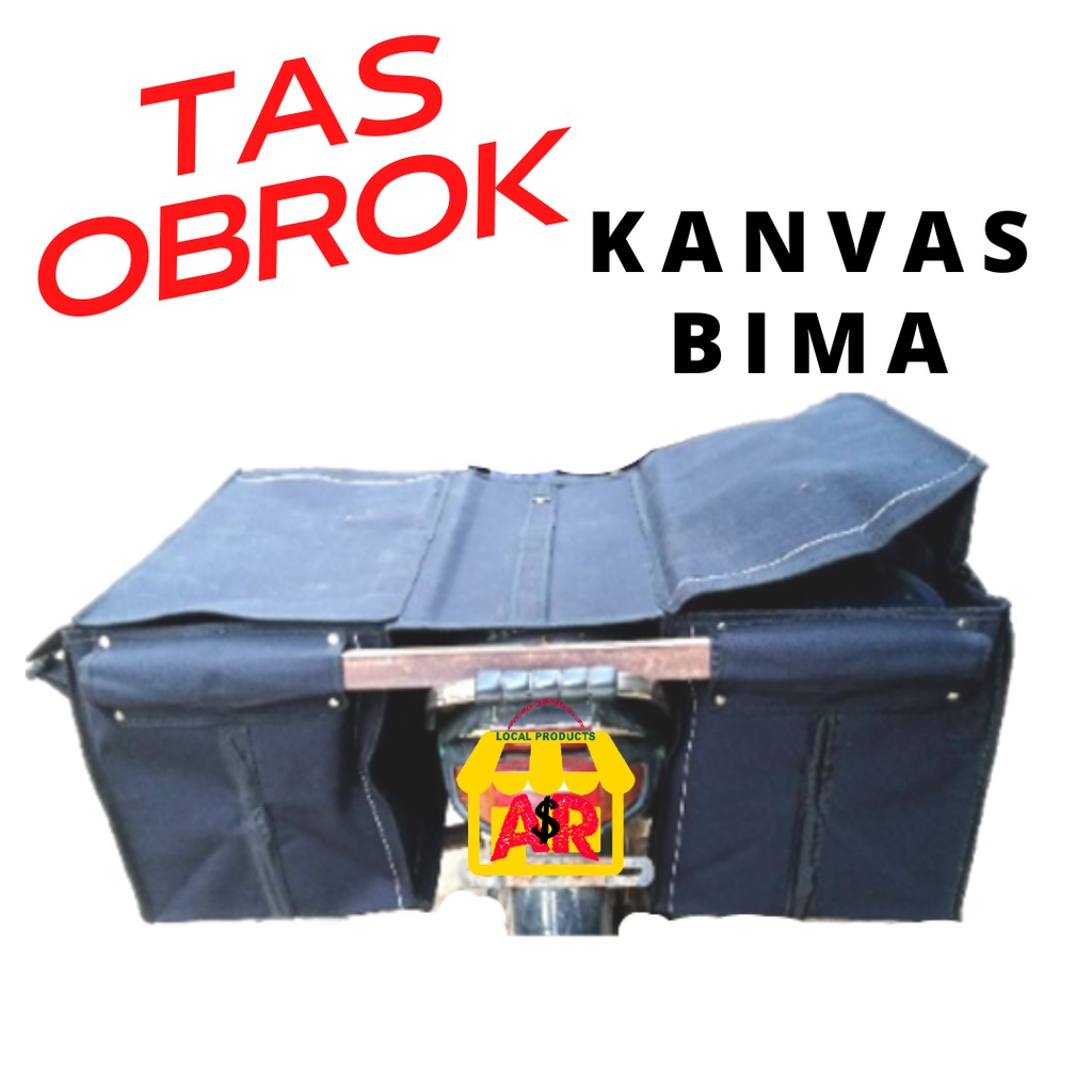 TAS Bronjong Motor KANVAS BIMA Bronjong Kain KANVAS Tas Obrok Obrok motor Obrok sayur Krombong
