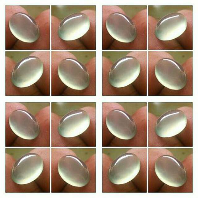 Ijo Garut Super Kristal Giwang Air Mulus Original Asli Alam Natural Green Chalcedony Kalsedon Harga 