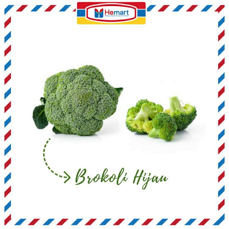 

HEMART BROKOLI HIJAU 500 GRAM / SAYUR SEGAR