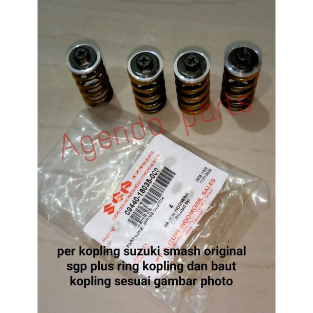 per kopling suzuki smash original sgp plus ring kopling dan baut kopling sesuai gambar photo