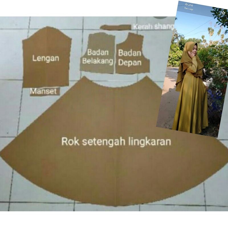 Harga Pola Gamis Modern Terbaru Agustus 2021 Biggo Indonesia