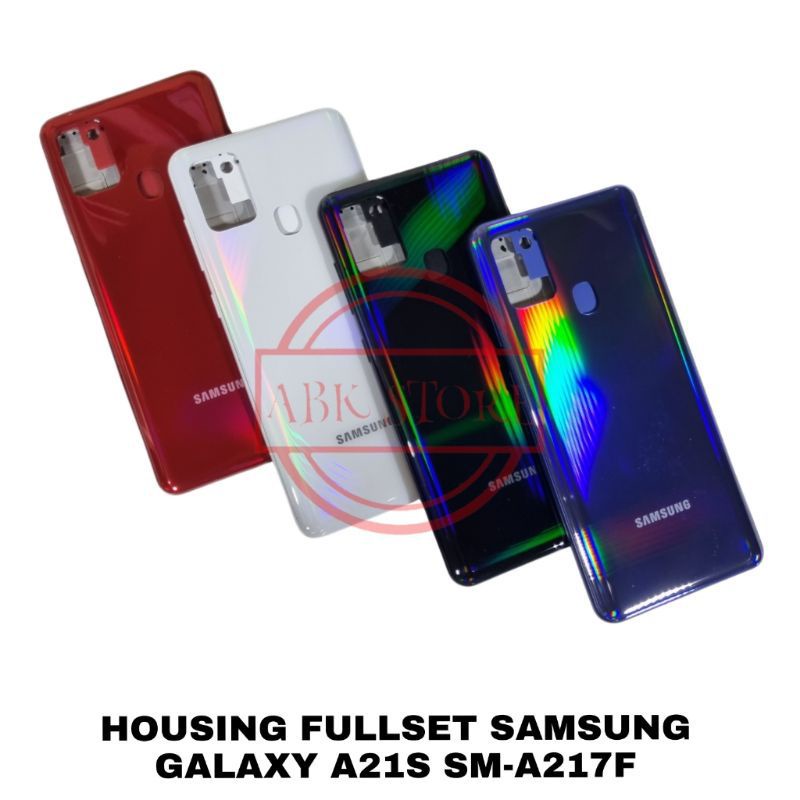 BACKDOOR+BEZZEL BAZZEL KESING CASING HOUSING FULLSET SAMSUNG GALAXY A21S A217 A217F ORIGINAL